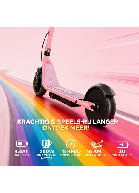 AOVOPRO LP-65 Roze Elektrische Kinderstep