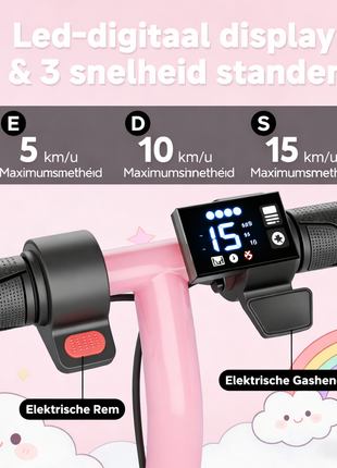 AOVOPRO LP-65 Roze Elektrische Kinderstep