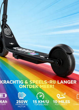 AOVOPRO LP-65 Zwart Elektrische Kinderstep