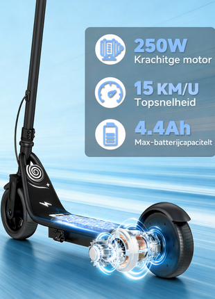 AOVOPRO LP-65 Zwart Elektrische Kinderstep